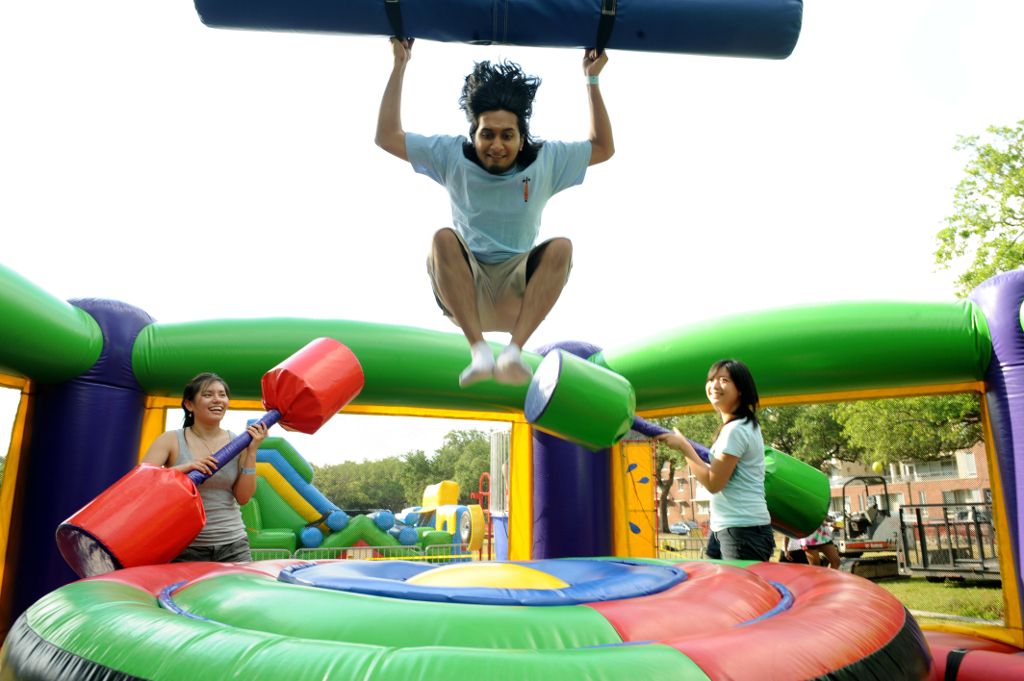 Bounce and fun.