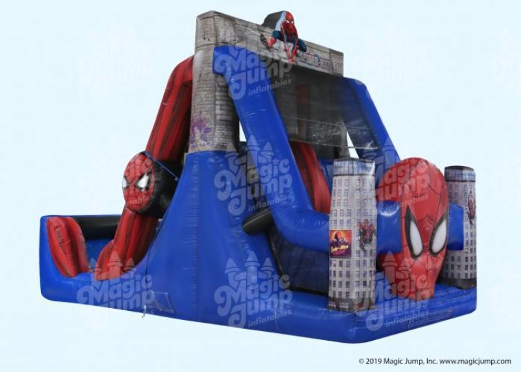 Spider Man Double Lane Slide (Dry)