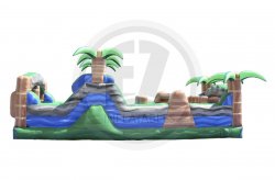 30ft Blue Tropical Obstacle Course