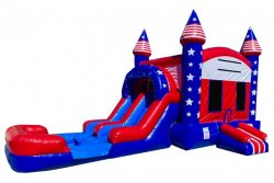 EZ Patriotic Castle Combo w/ Pool