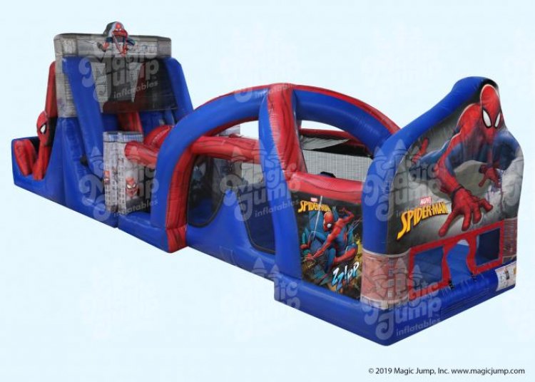 50ft Spider Man Obstacle Course
